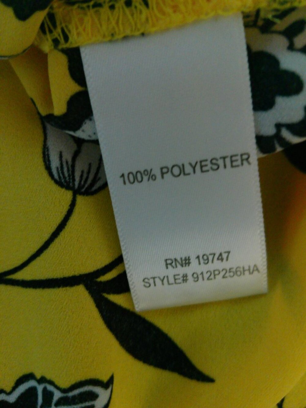 Counterparts women's yellow flutter sleeve blouse Size XL (J) - Picture 10 of 11